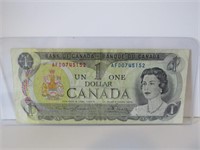 1973 CANADA ONE  DOLLAR BILL