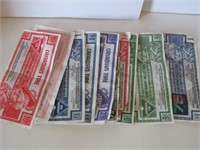 LOT OLD CANADIAN TIRE MONEY