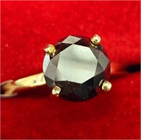 $2720 2.47g 10K  Black Diamond(3ct) Ring