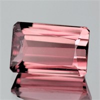 Natural Peach Pink Tourmaline 1.28 Cts { Flawless-