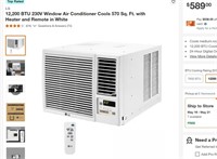 FM6601 12,200 BTU 230V Window Air Conditioner