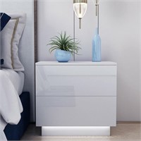 N6519  Novashion LED Nightstand 2 Drawers-42