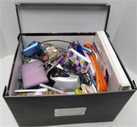 Office Supplies in File Box