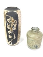 Raku & Fine Studio Art Pottery Jars