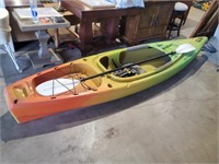Perception Multi Color Canoe W/Paddle