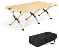 VINGLI 4ft Portable Picnic Table, Folding Wooden