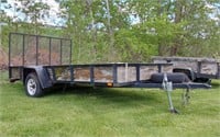 SINGLE AXLE LANDSCAPE TRAILER WITH RAMP- WITH