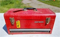 CRAFTSMAN METAL TOOL BOX- 
AND CONTENTS
