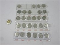 Plusieurs pièces de 0.25$ Canada non circulées