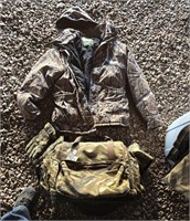 Camo Bag, Jacket, Coveralls/Gloves