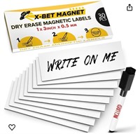 Dry Erase Magnetic Labels - Reusable Sticky Notes