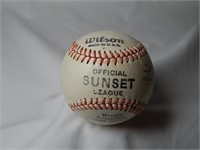 Vintage Wilson Sunset league Baseball Les Powers