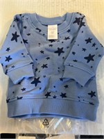 6 to 12 months moon and back star sweatshirt