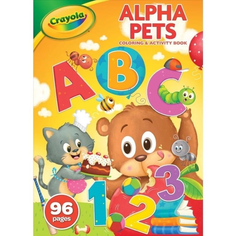 SM4182  Crayola Alpha Pets 96pg Coloring Book
