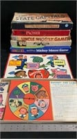 Various vintage board games, not verified