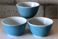 Vintage Pyrex Bowls-Blue