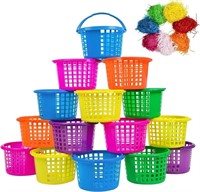 B2873 15 PCS Easter Baskets with Handles for Kids