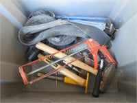 misc tools hammer hatchet caulk gun chisel
