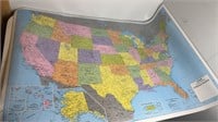 1987 Classic U.S. Wall Map 50x33”