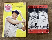 2 Vintage 1948 bBaseball magazines