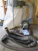 Dust collector w tubing Central machinery