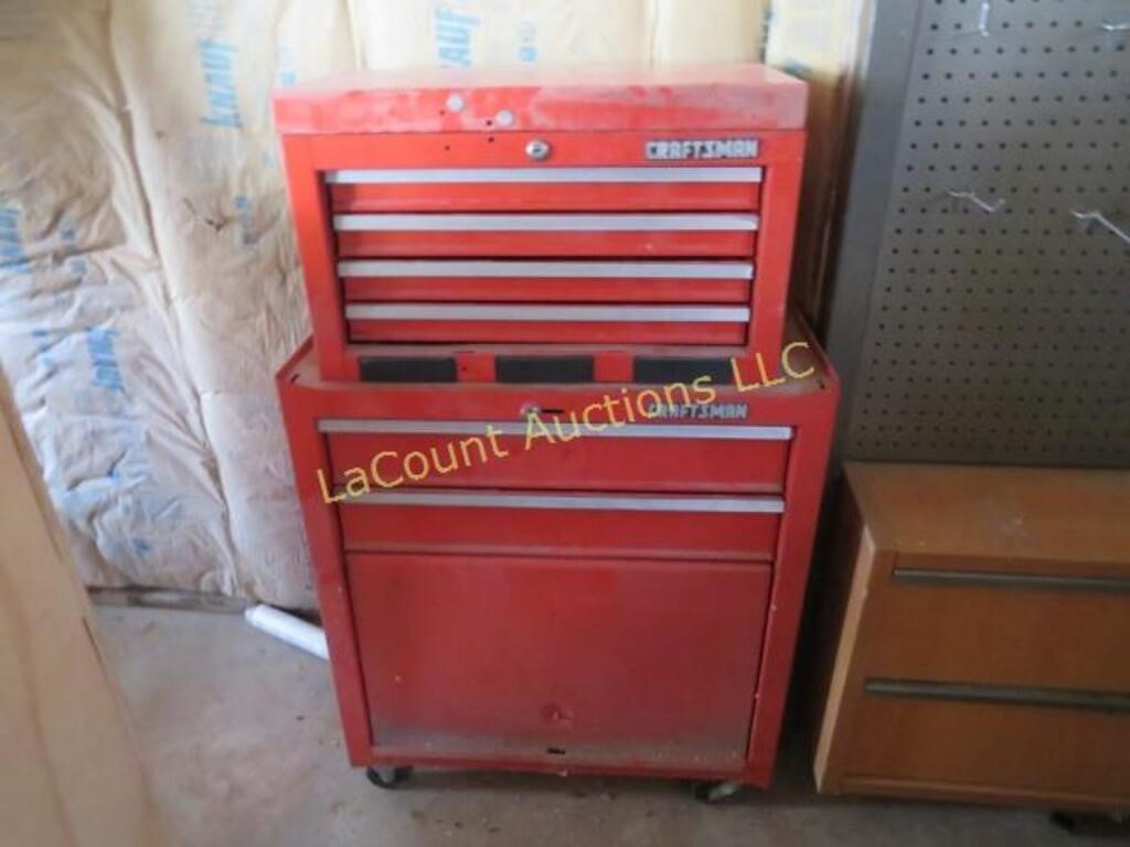 Craftsman stacking tool chest misc tools