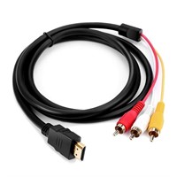 Marmoin HDMI to RCA Cable, 1080P 5ft HDMI Male to