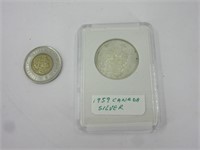 0.50$ Canada 1959 Silver