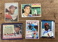St. Louis Cardinals autographed baseball card lot