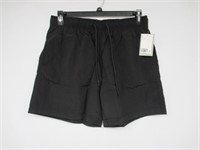 H&M Men's LG Swimwear Mid Length Trunk, Black