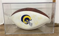 St. Louis Rams autographed football