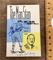 Stan Musial autographed book