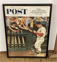 Stan Musial Post Magazine framed