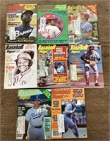 8 Baseball Digest magazines