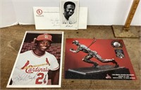 Lou Brock autographed photo + collectibles