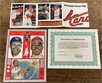 Stan Musial autograph + collectibles