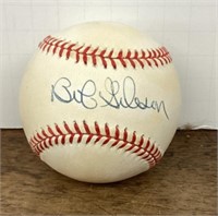 Bob Gibson autographed baseball