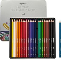 Amazon Basics - Premium Colored Pencils, Soft Core