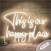 [Broken Piece] This is Our Happy Place Neon Sign,