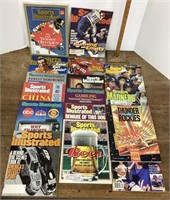 Group of vintage sports magazines