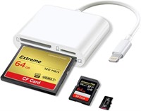 SD CF Card Reader Compatible with iPhone/iPad SD C