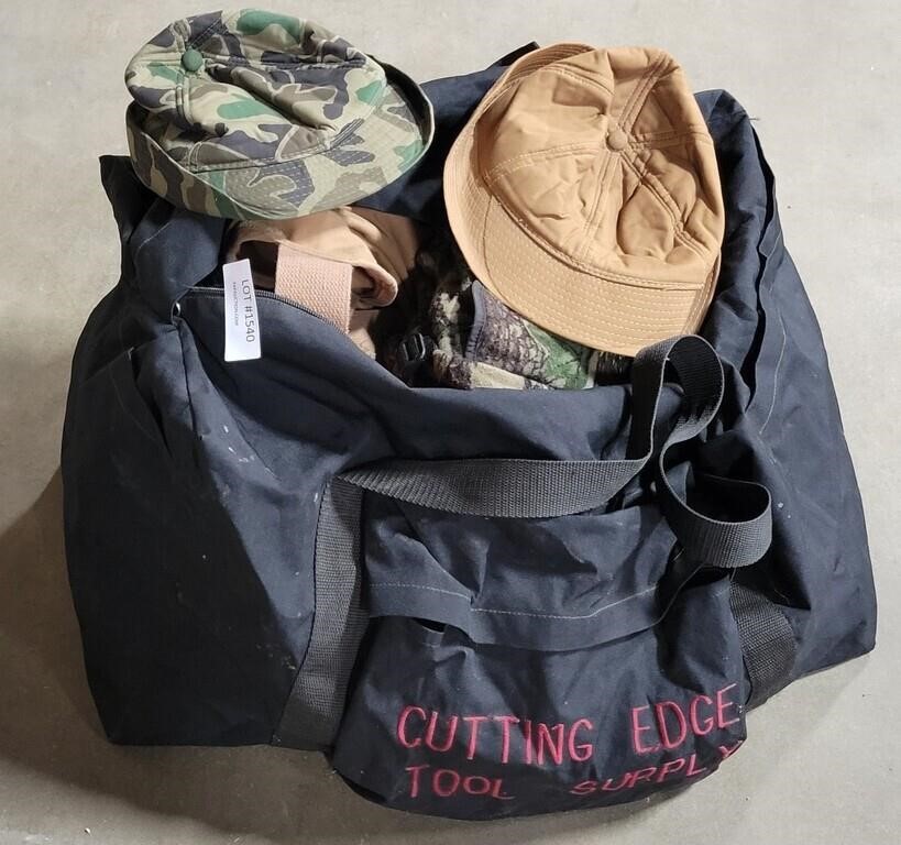 DUFFEL BAG OF HUNTING CLOTHES