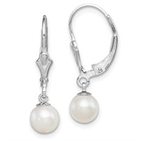 Sterling Silver- Freshwater Pearl Earrings