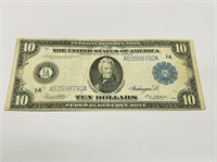 1914 Federal Reserve Large Note $10