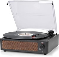 RETRO All-in-one Record Player Turntable with Buil
