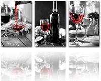Tucocoo Large Pictures for Dining Room Red Wine Gl