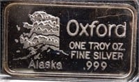 Oxford 1 Troy oz. .999 Silver Bar - Bullion