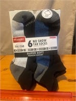 New Wrangler men’s 6 pairs no show socks 6-12