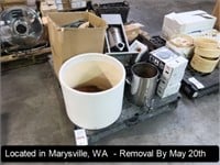 LOT, ASSORTED RESTAURANT EQUIPMENT ON THIS PALLET