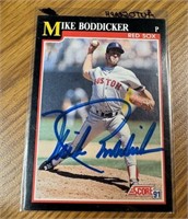 1991 Score Mike Boddicker Autograph